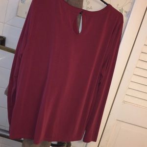 Cato maroon long sleeve shirt